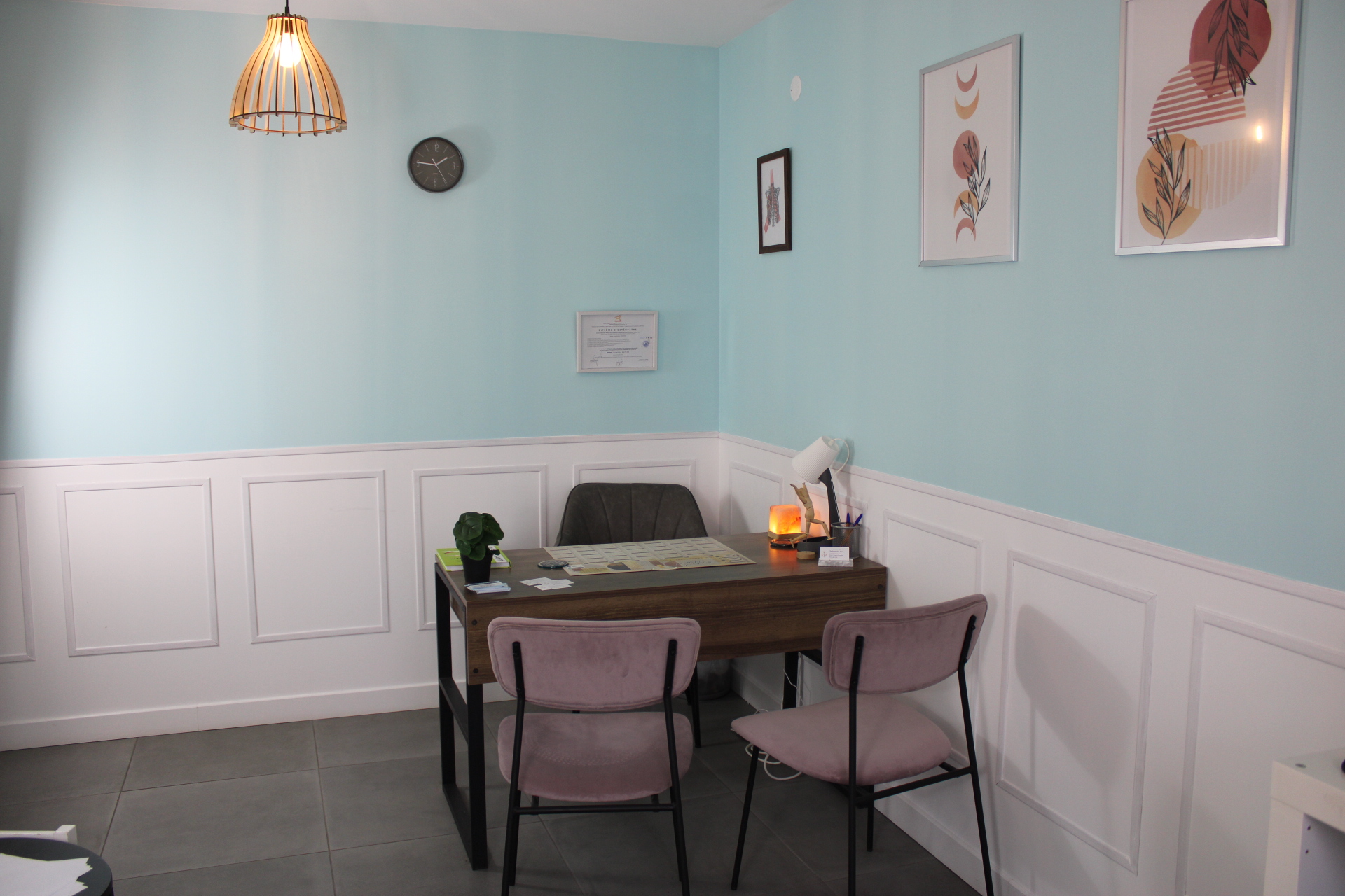 Table de soins du Cabinet bleu